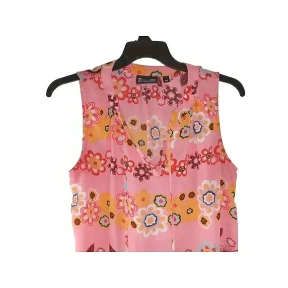 7th Avenue Design Studio New York & Co V-Neck Top Women's Size Large Front Tie - Picture 2 of 12